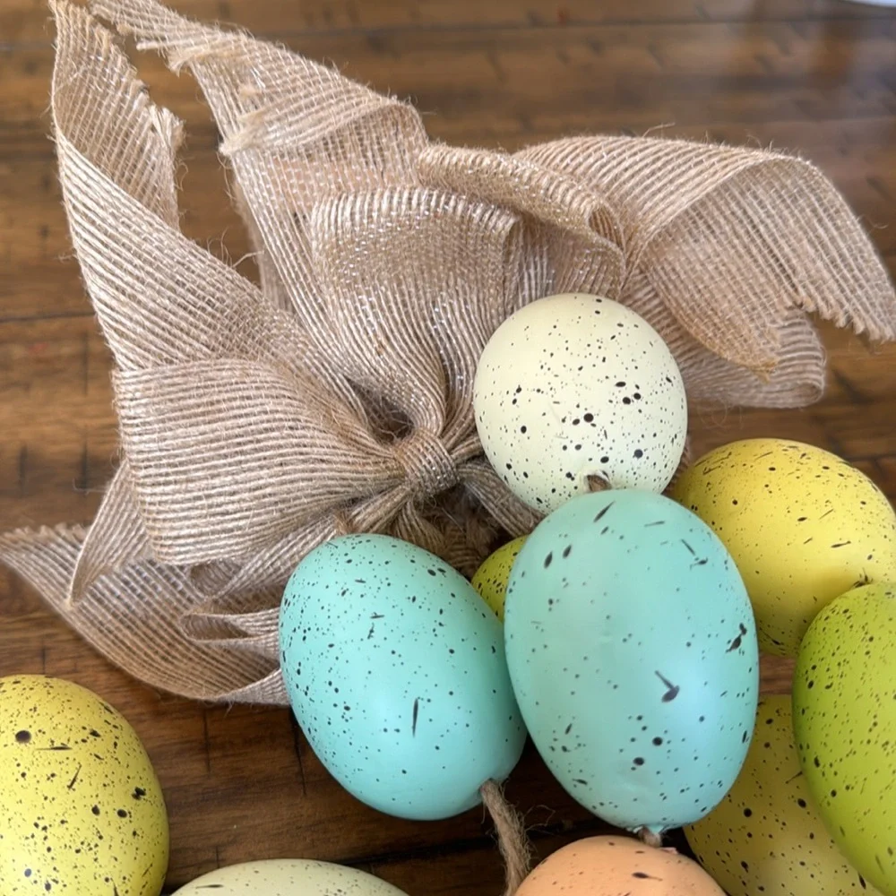 Garland of Speckled Easter Eggs